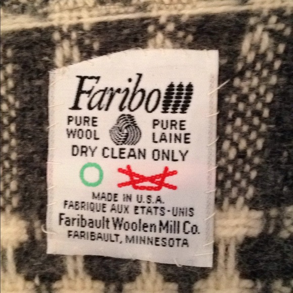 S Vintage Faribo Wool Plaid Blanket Coat Jacket 🐰 - Picture 5 of 6